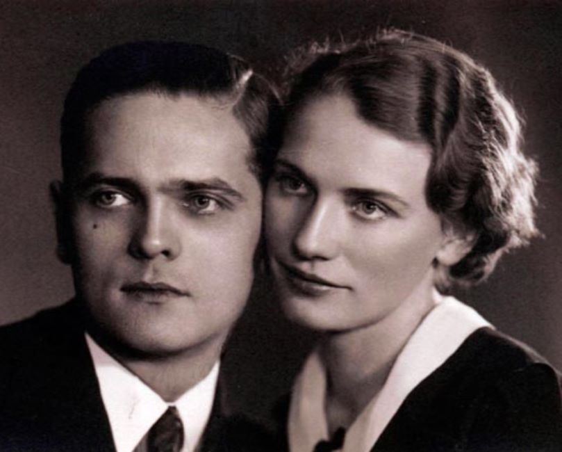 Lech Antoszewski z żoną Jadwigą.