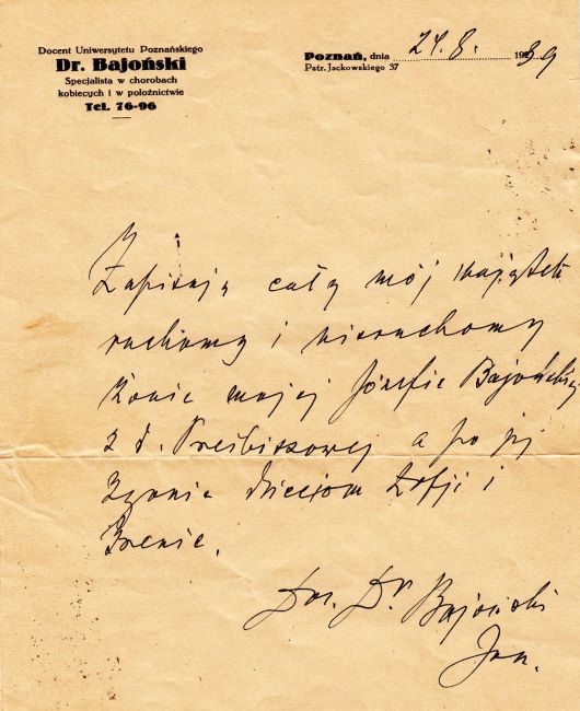 Ostatnia Wola Jana Bajońskiego