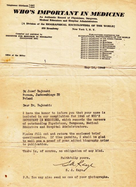 Who is who Jan Bajoński