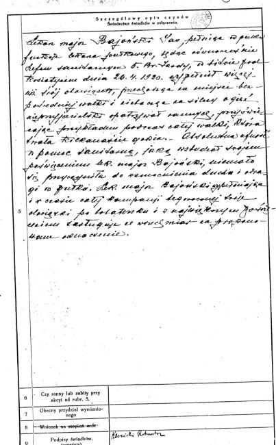 Wniosek Krzyż Walecznych Jan Bajoński