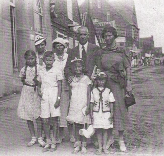 Jan Bajonski z rodzina 1936 rok