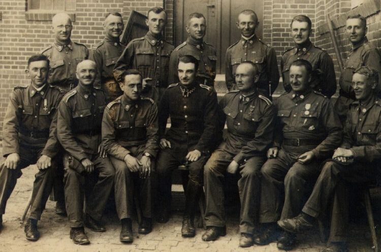 Kazimierz Baraniecki na ćwiczeniach
