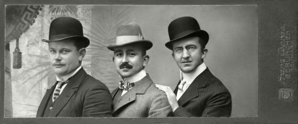 Roman Bethge razem z braćmi, okres międzywojenny. 