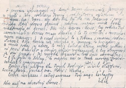 List  Edmunda Bondke z obozu w Starobielsku