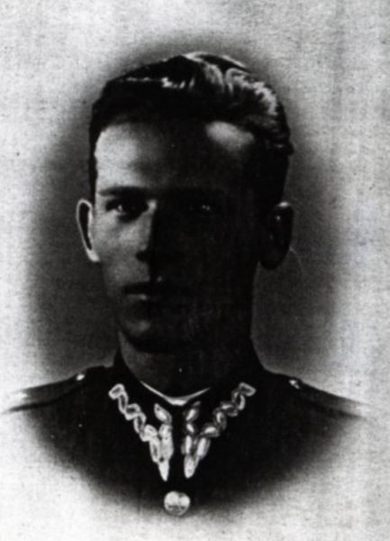 Bolesław Chełchowski w mundurze. 