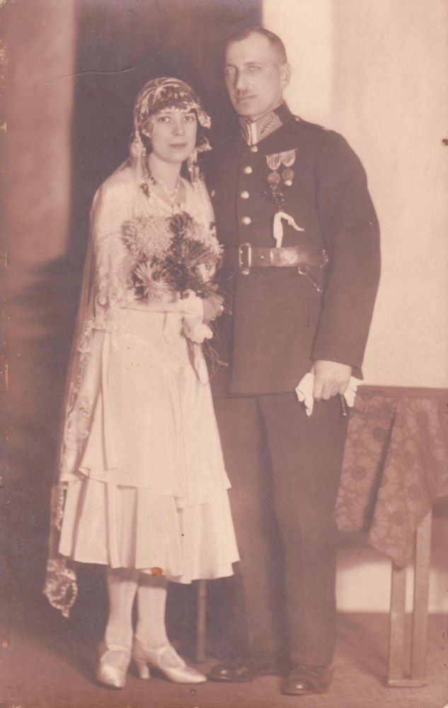 Ślub z Anielą Gawrońską 1930 rok - Władysław Chojan.