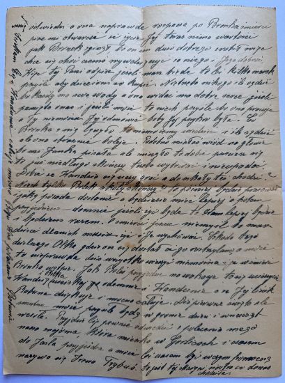 List Marii Ciosańskiej w sprawie syna Bronisława Ciosanskiego