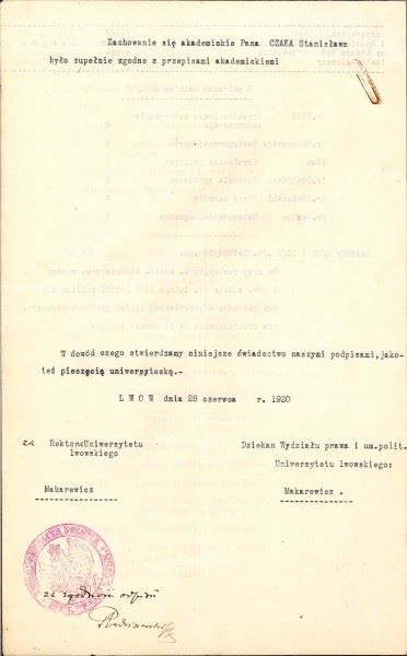 Czak_Stanislaw-absolutorium4 Dokumenty absolutoryjna Stanisława Czaka.