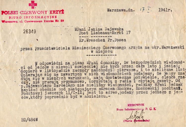 Oświadczenie PCK w sprawie Marcelego Dajewskiego