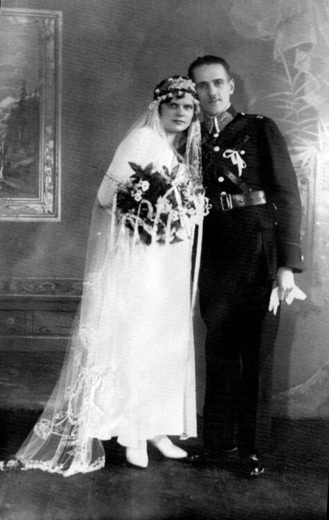 Ślub Anny i Jana Dominiczaków (1932).