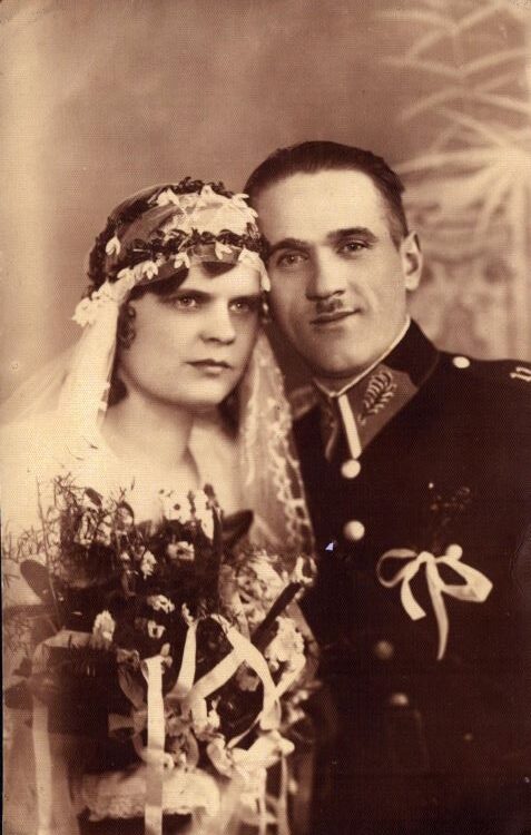 Zdjęcie ślubne Dominiczaków (1932).