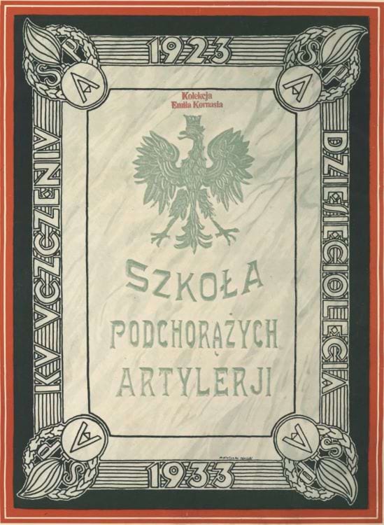 Szkoła Podchorążych Artylerii - ppor Feliks Dutkiewicz, absolwent z 1924 roku
