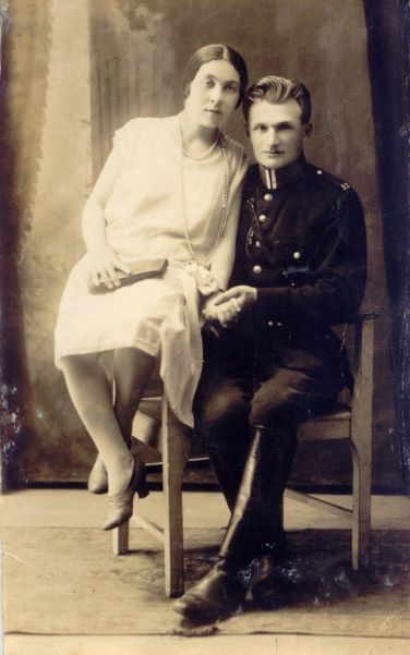 Czesław Dylak z żoną Anną. 