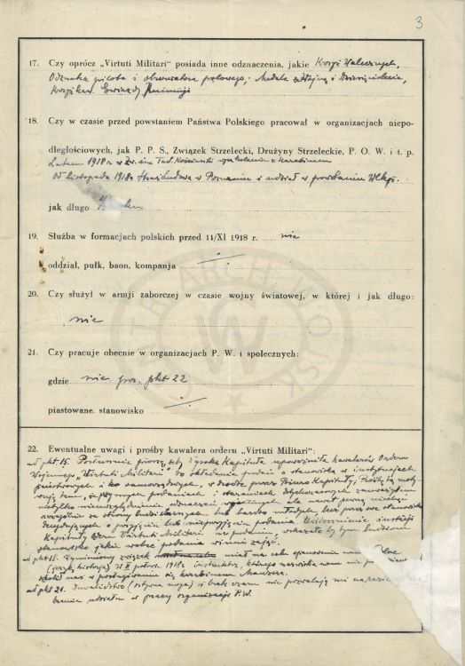 Kwestionariusz Michał Dzierzgowski 