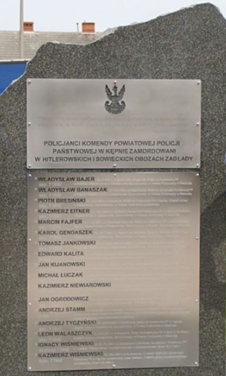 Kepno_PomnikPomordowanych1 Tablica dębów pamięci w Kępnie