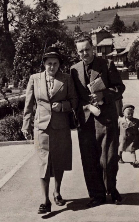 Maria i Edmund Gauss w Krynicy 1939 rok