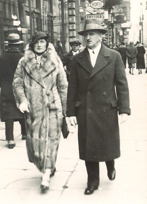 Włodzimierz Hardy z żoną Ireną, w Poznaniu. 