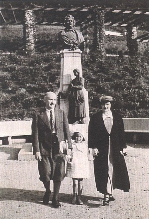 Zygmunt Hetper z rodziną w Krynicy