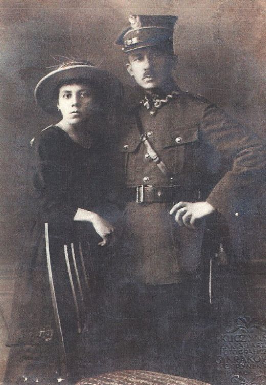 Zygmunt Hetper z siostrą Jadwigą 1921 rok