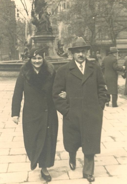 Zygmunt Hetper z żoną Stefanią 1936 rok.