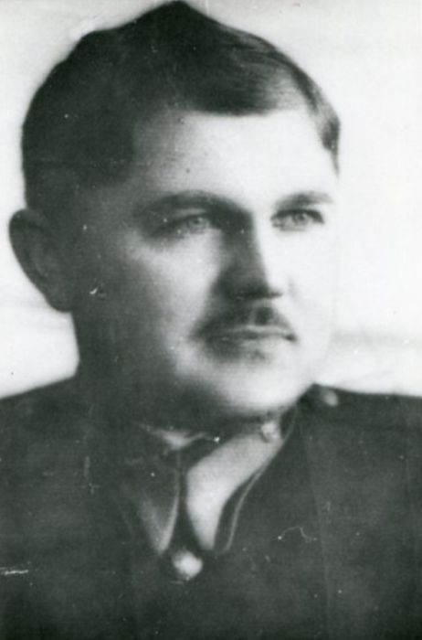 Starszy posterunkowy Ignacy Kałka w mundurze.