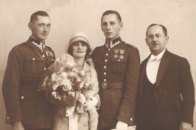 Ślub Alojzego Korpala z Eugenią Wagner, Częstochowa 1929 rok.