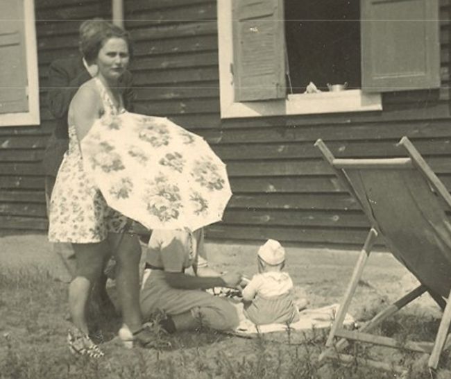 Rodzina kapitana Alojzego Korpala, lato 1939 roku. 