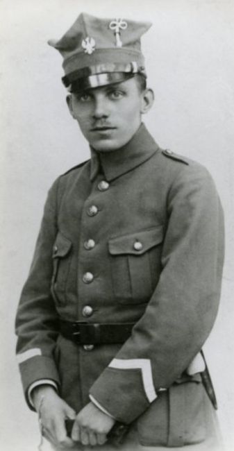 Stanisław Kroczyński w mundurze wojsk Powstańca Wielkopolskiego