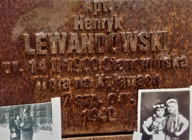 Henryk Lewandowski - tabliczka cmentarna