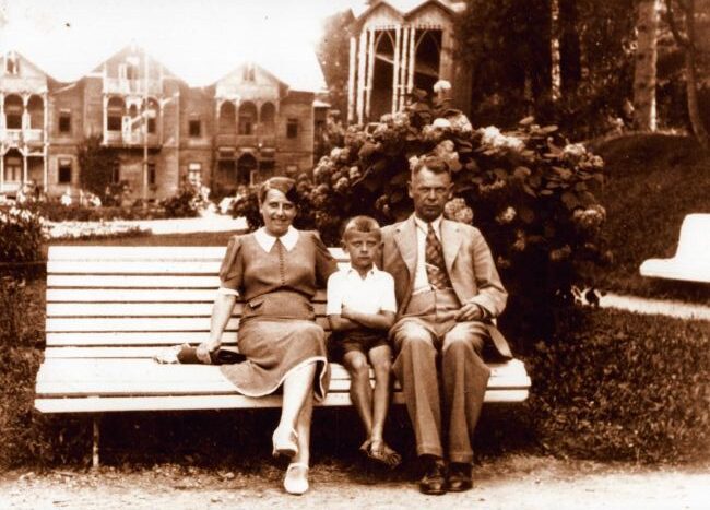 Ostatnie wakacje Jana Madziary z żoną i synem - Rymanowo Zdrój 1939 rok