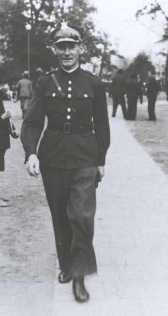Feliks Marczyński w mundurze. 