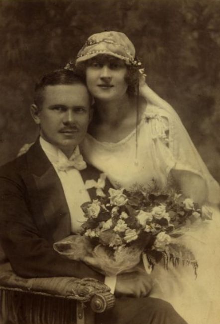 Ślub Edmunda Margońskiego z Marią Jażdżyńską.