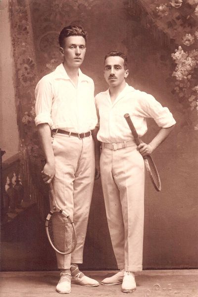 Lublin 1925 Zygmunt Martyniak (po lewej) z bratem stryjecznym Czesławem Martyniakiem