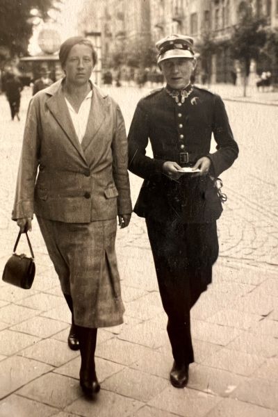 Zygmunt Martyniak z żoną Heleną z domu Janczewską (Lublin, sierpień 1937).