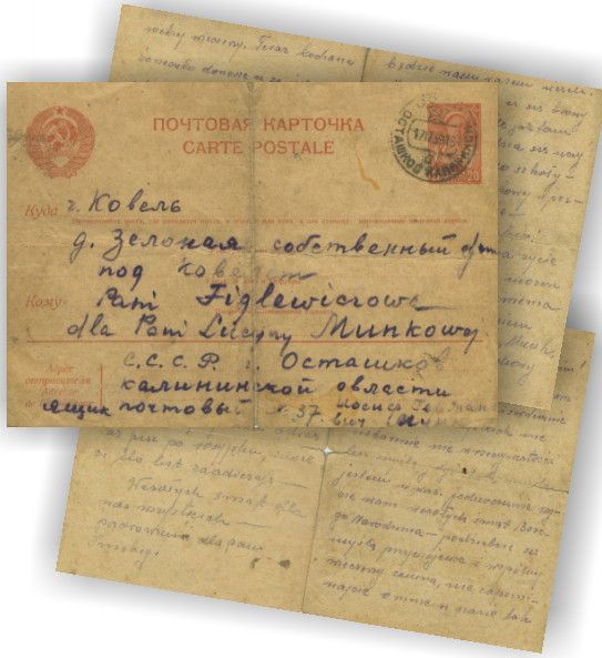 List Stefana Figlewicza z obozu w Ostaszkowie