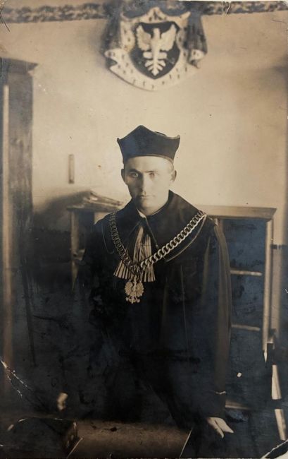 Bolesław Łuczak w todze