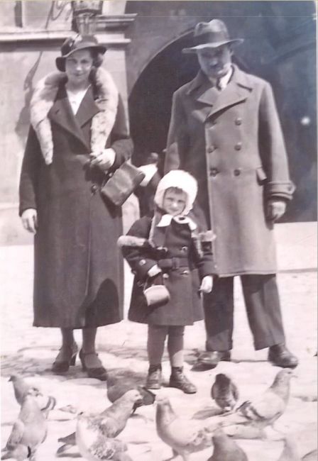 Stefan Mazur z rodziną.