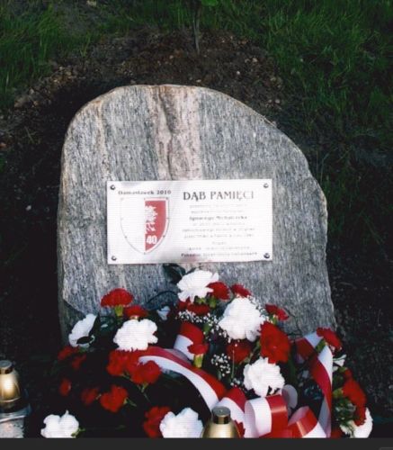 Tablica Dębu Pamięci Ignacego Michalczyka w Damasławku