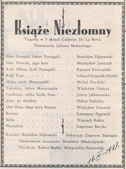 Opera Książę Niezłomny w Teatrze Wielkim w Poznaniu - materiał udostępniony przez Muzeum Armii Poznań