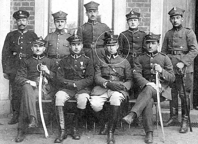 Podporucznik Edmund Moenke w Wojsku Polskim 1920 rok.