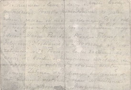 Bronisław Morgiewicz list z obozu w Starobielsku.