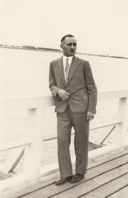 Stefan Motylewski na wakacjach w Gdyni 1932 rok