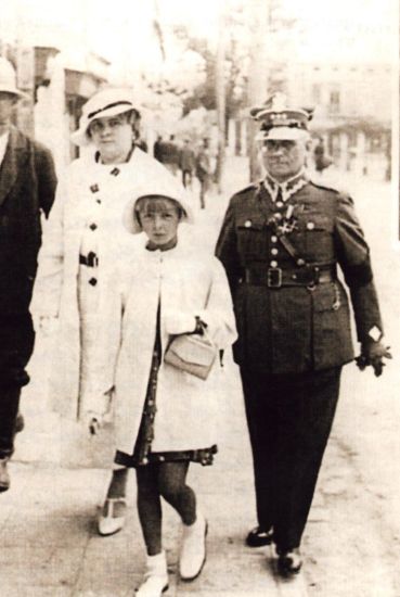 Ignacy Nowak z żoną i córką 1935 rok