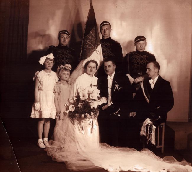 Ślub Józefa Nowak z Ireną Radomską