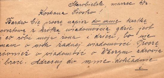 List ze Starobielska