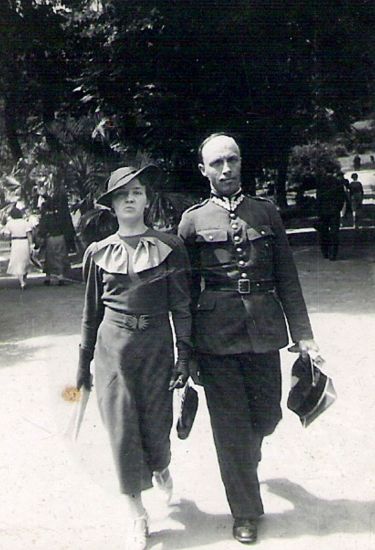 Piotr Ogiński z żoną Stanisławą