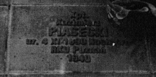 Tabliczka cmentarna Kazimierza Piaseckiego