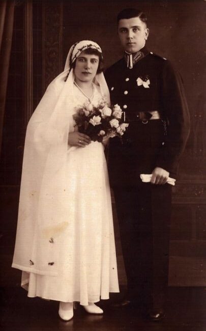 Fotografia ślubna Stanisława i Stanisławy Pieniężnej.