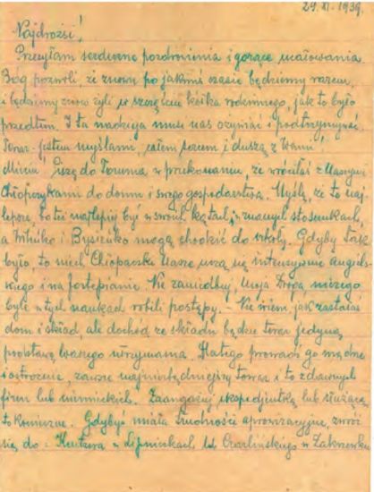 Władysław Polakowski, list z Katynia cz.1