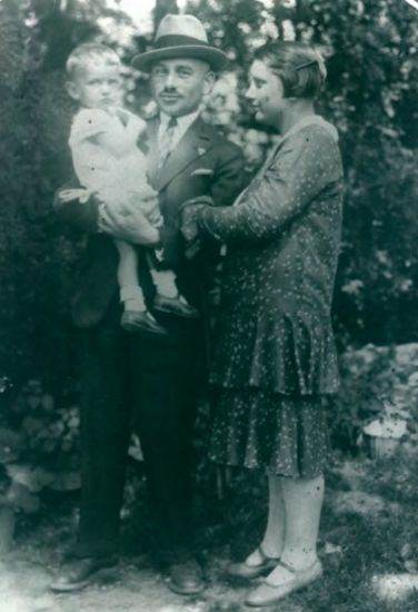 Władysław Polanowski z żoną i synem 1930 rok